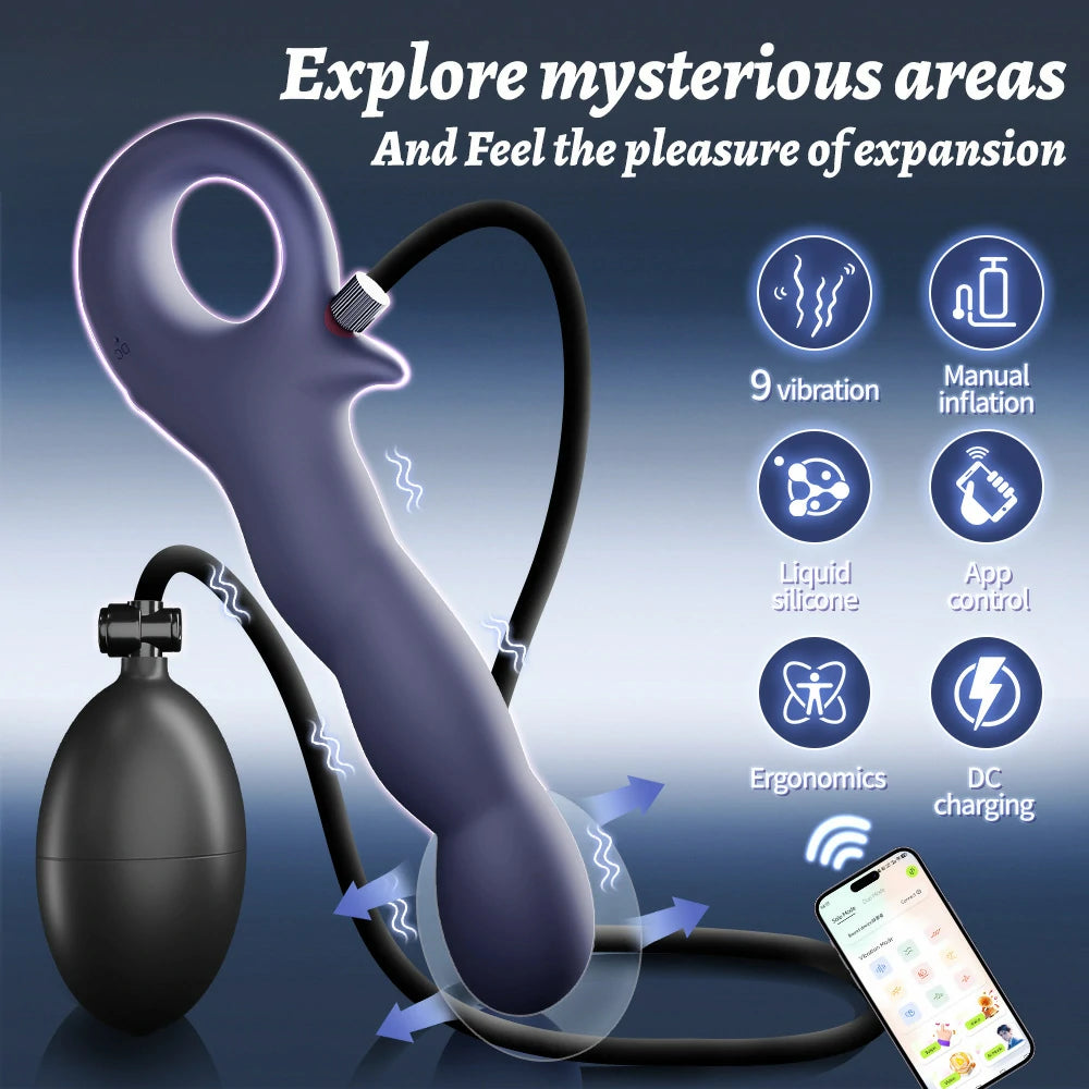 Explorer – App Controlled Vibrator with Manual Inflation