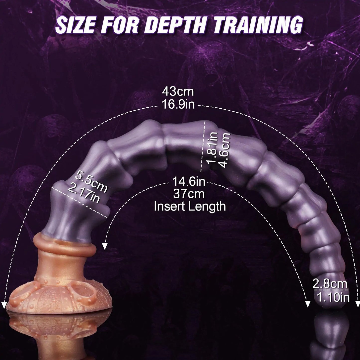 Extra-Long Keel Silicone Anal Dildo