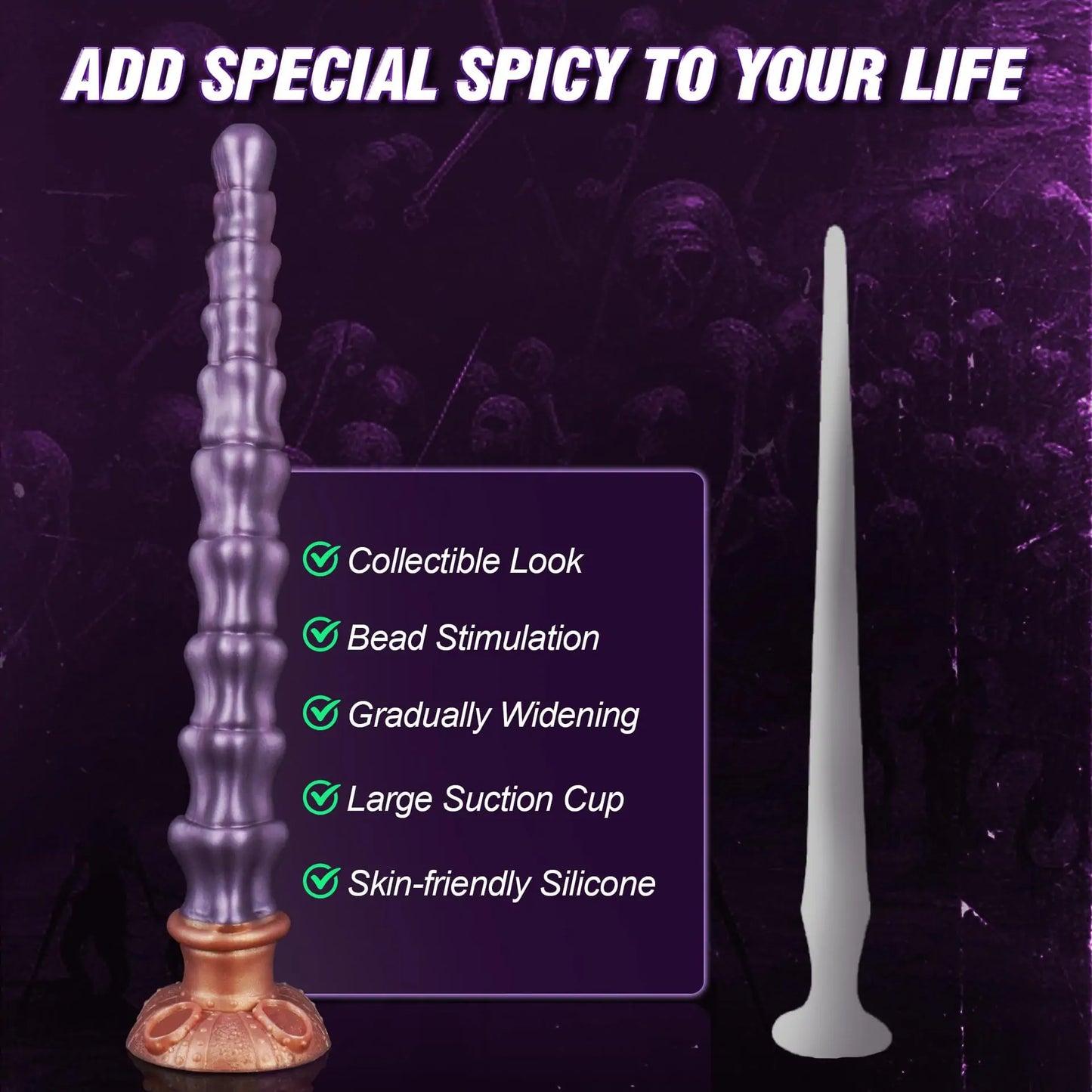 Extra-Long Keel Silicone Anal Dildo