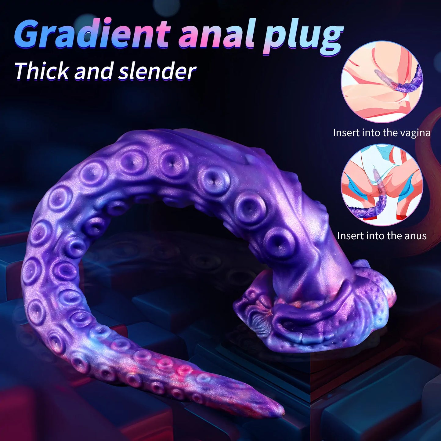Extra-Long Alien Tentacle Dildo 16 Inches