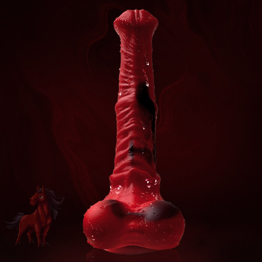 Realistic Silicone Horse Cock Dildo with Suction Cup – Ultimate Fantasy Monster Sex Toy