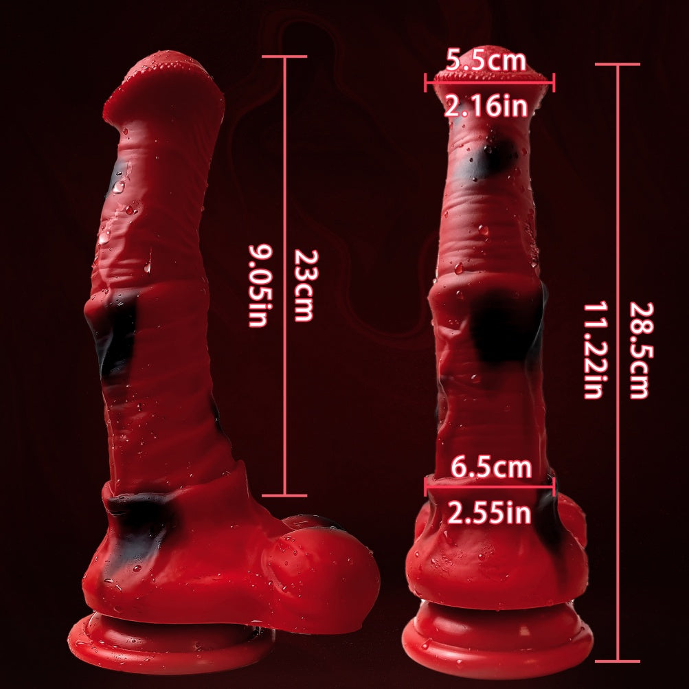 Realistic Silicone Horse Cock Dildo with Suction Cup – Ultimate Fantasy Monster Sex Toy