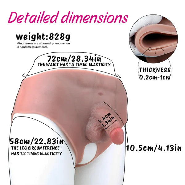 FTM Wearables Dildo Pant - Open Crotch Design