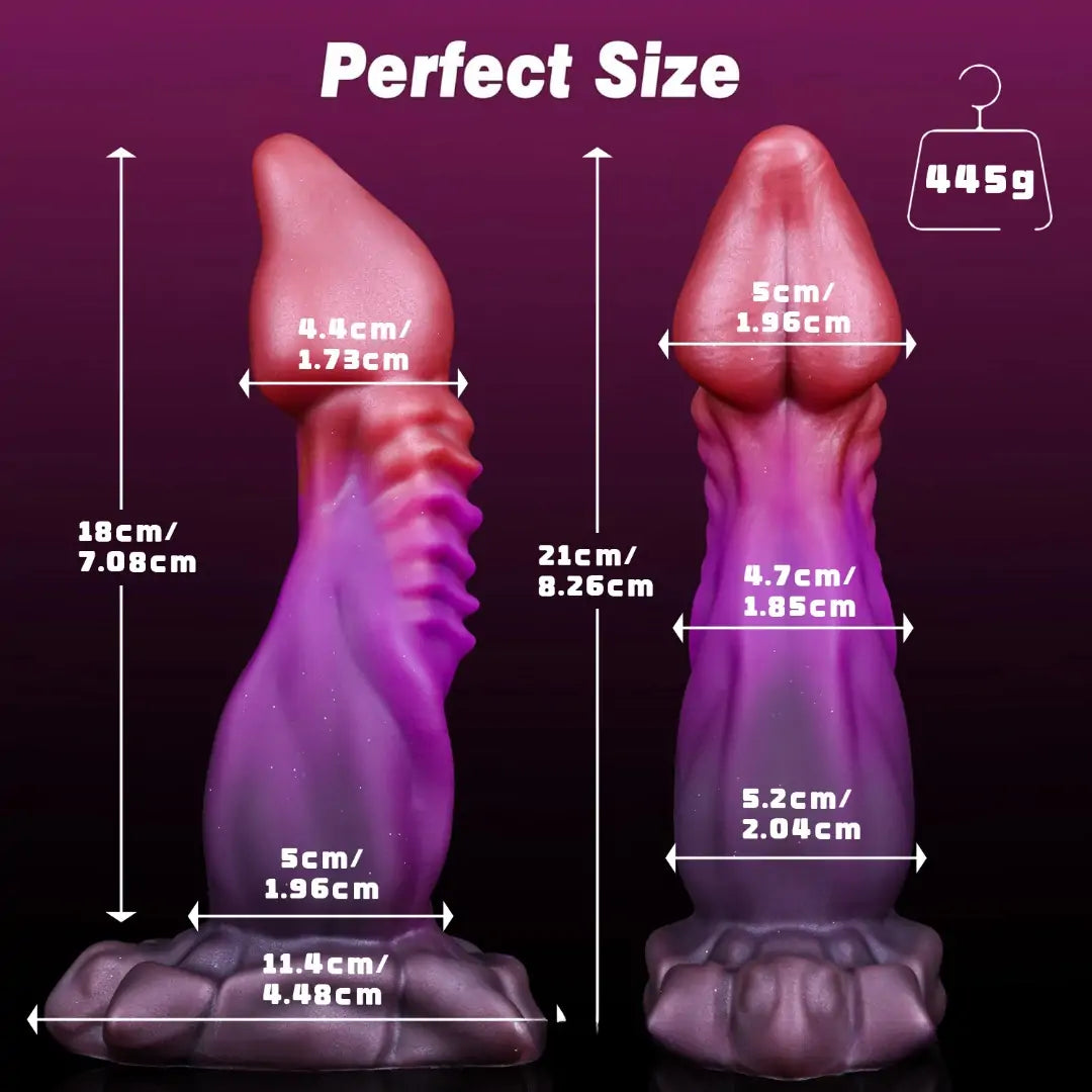Fantasy Big Glans-Textured Dildo 8 Inches