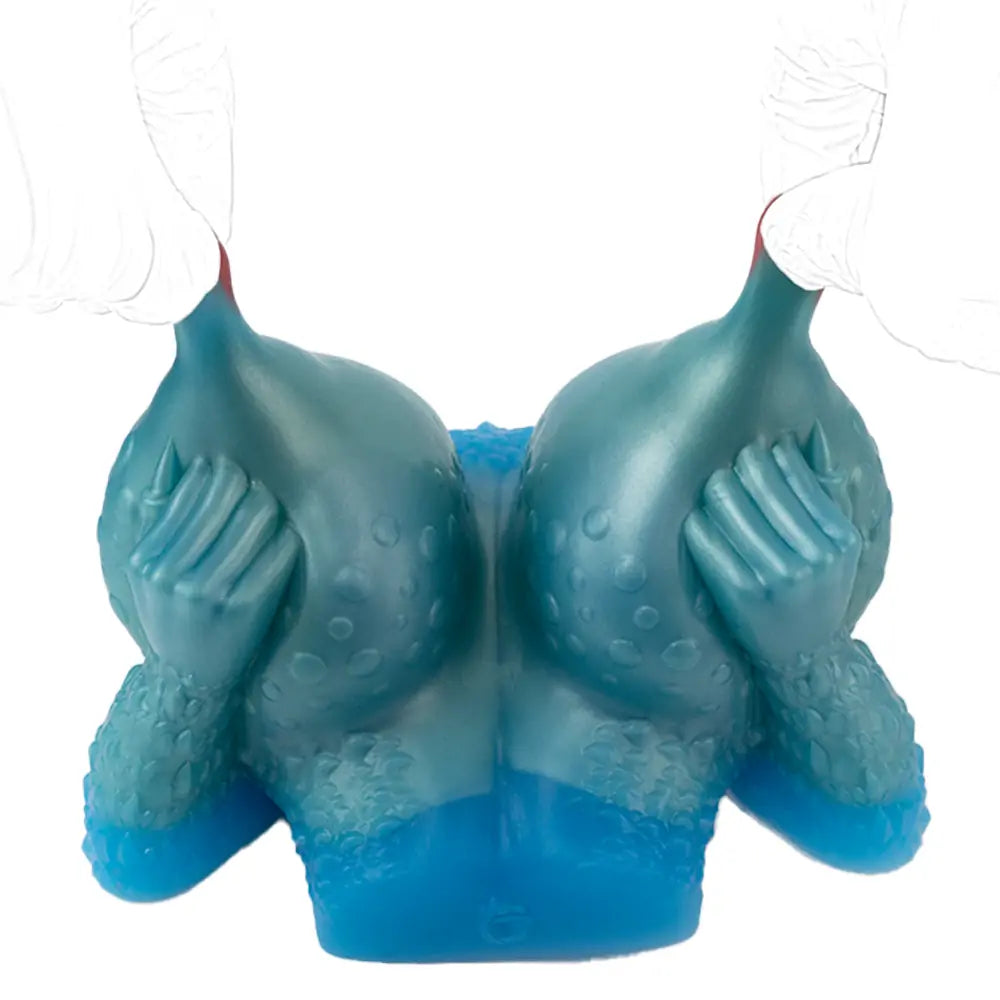 Fantasy Blue Leopard Breast Masturbator