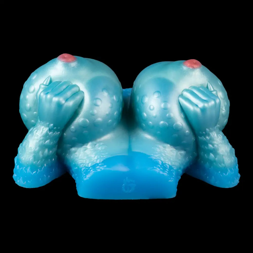 Fantasy Blue Leopard Breast Masturbator