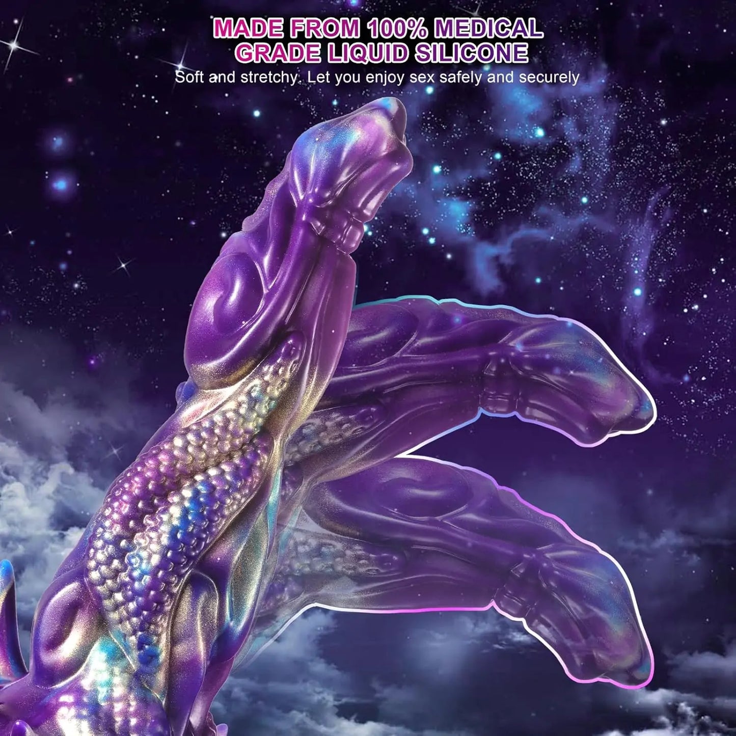 Fantasy Cosmic Dragon Dildo 9 Inches