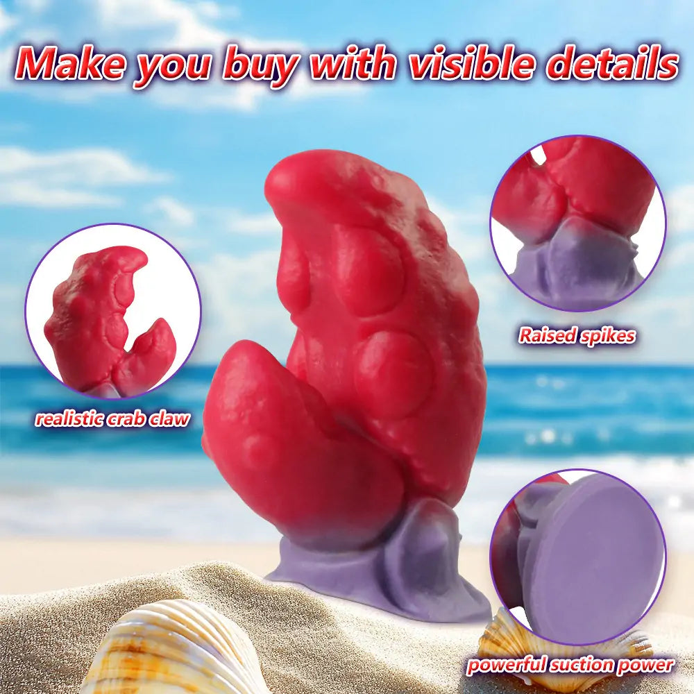 Fantasy Crab Claw Silicone Dildo - 5.9 Inches
