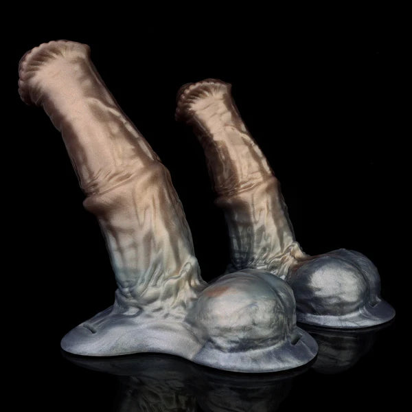 Fantasy Curved Horse Penis Sleeve with Straps