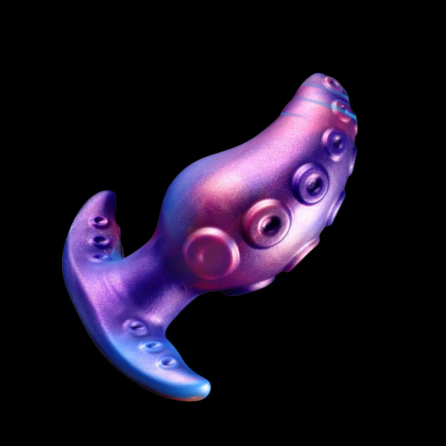 Fantasy Curved Octopus Butt Plug with T Base