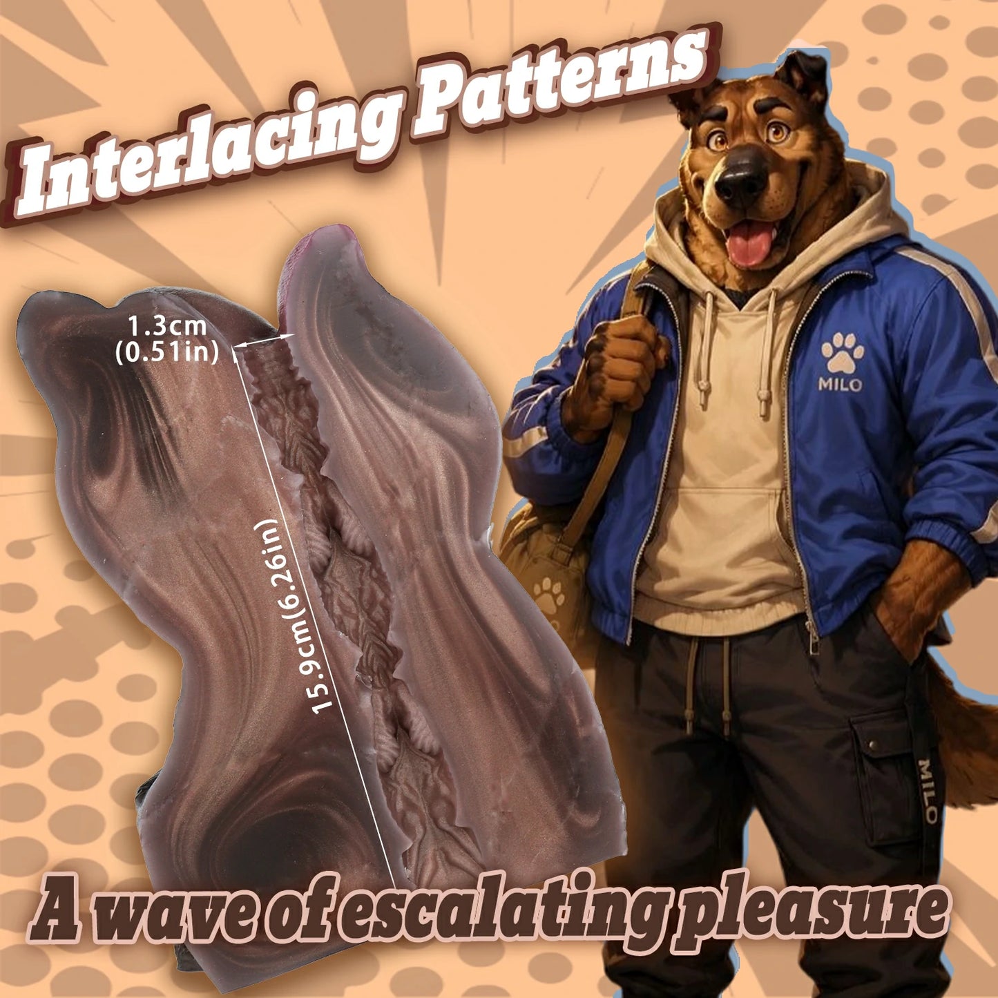 Fantasy Dog Head & Body Stroker Set