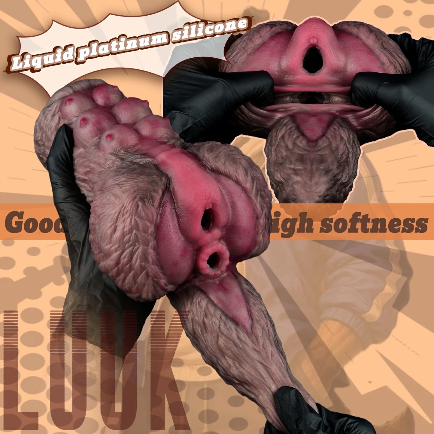 Fantasy Dog Head & Body Stroker Set