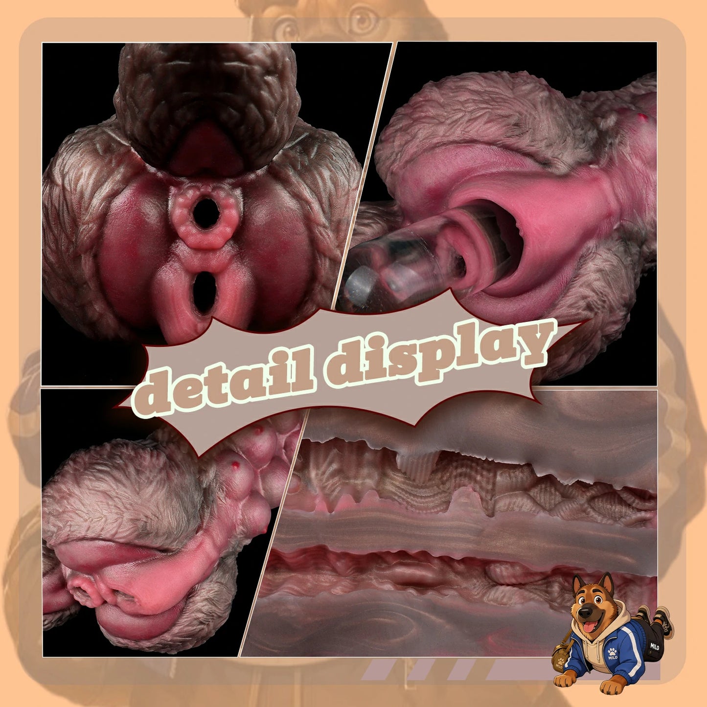 Fantasy Dog Head & Body Stroker Set