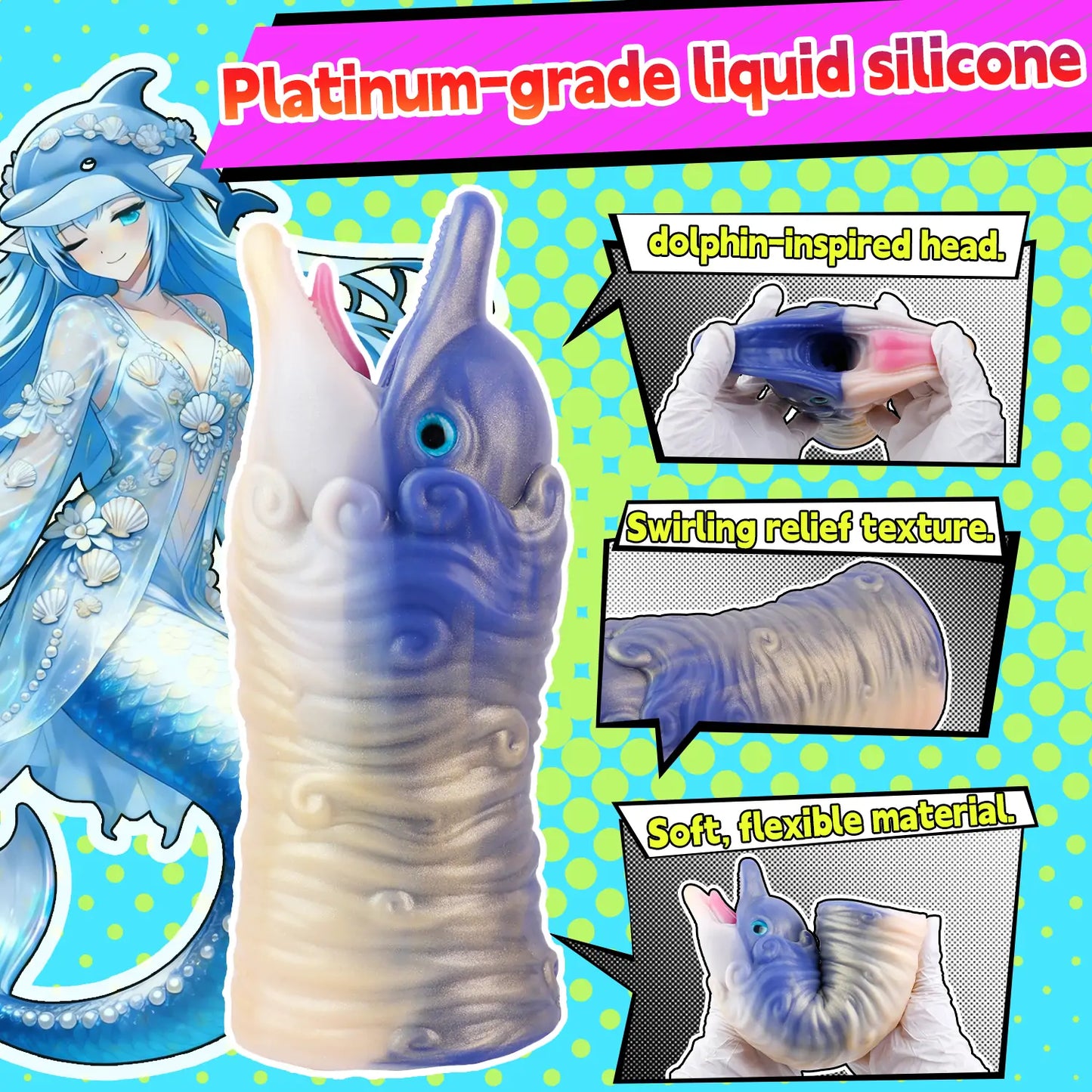 Fantasy Dolphin Pocket Pussy with Pump