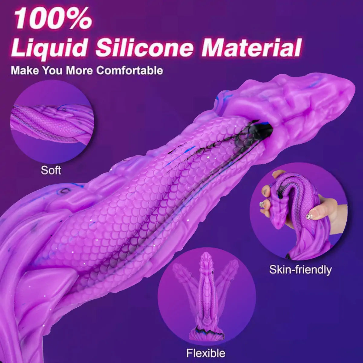 Fantasy Dragon Scale Dildo 8.8 Inchs