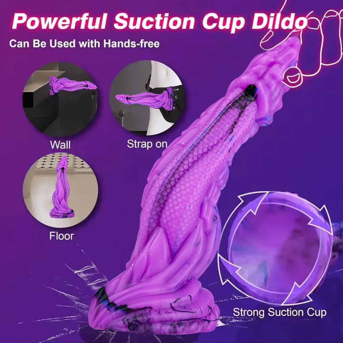 Fantasy Dragon Scale Dildo 8.8 Inchs