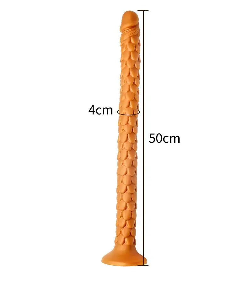 Fantasy Dragon Scale Long Thin Dildos 19.6 Inches