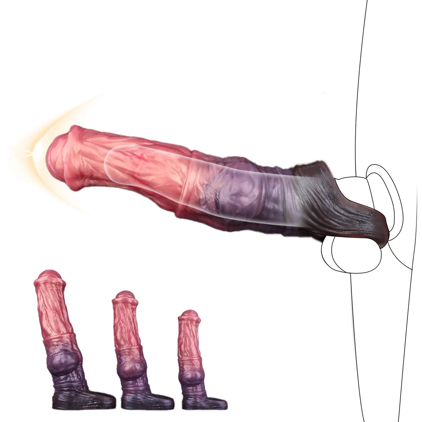 Fantasy Dragon & Horse Penis Sleeve