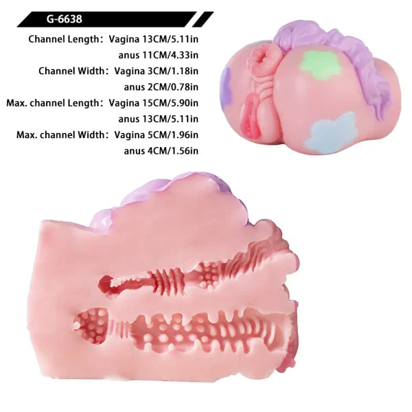 Fantasy Dual Hole Stroker – Colorful Pony Butt