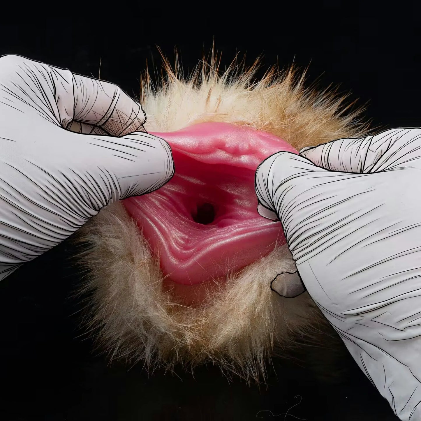 Fantasy Fluffy Fox Stroker — Detachable Plush