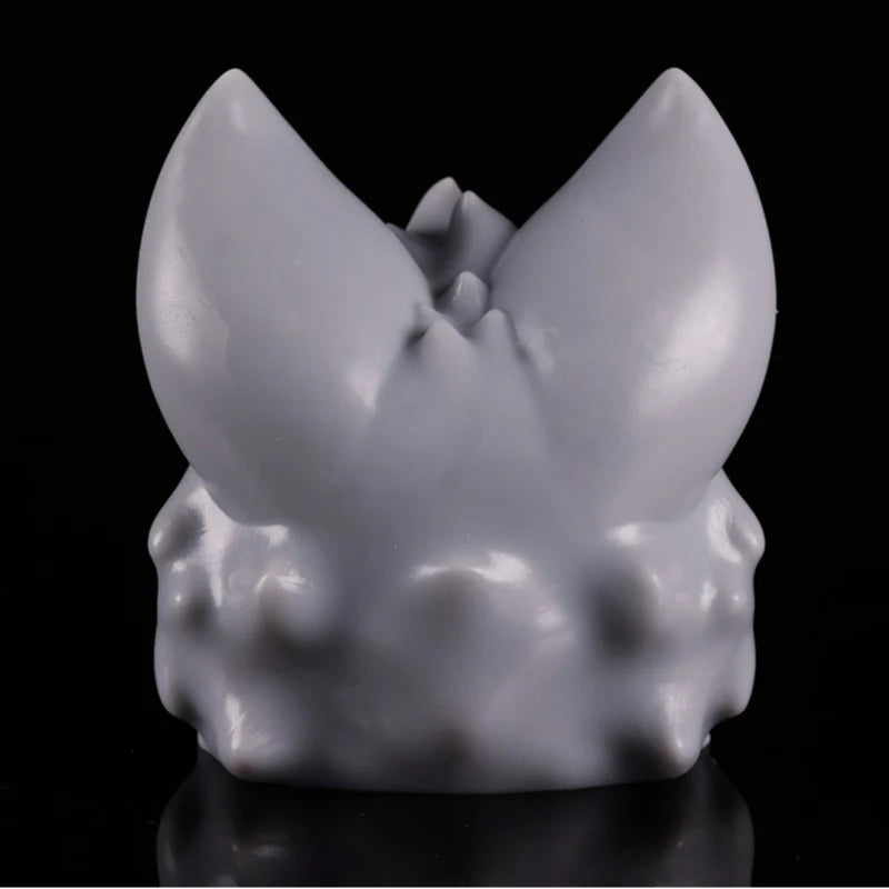 Fantasy Gray Wolf Head Realistic Stroker
