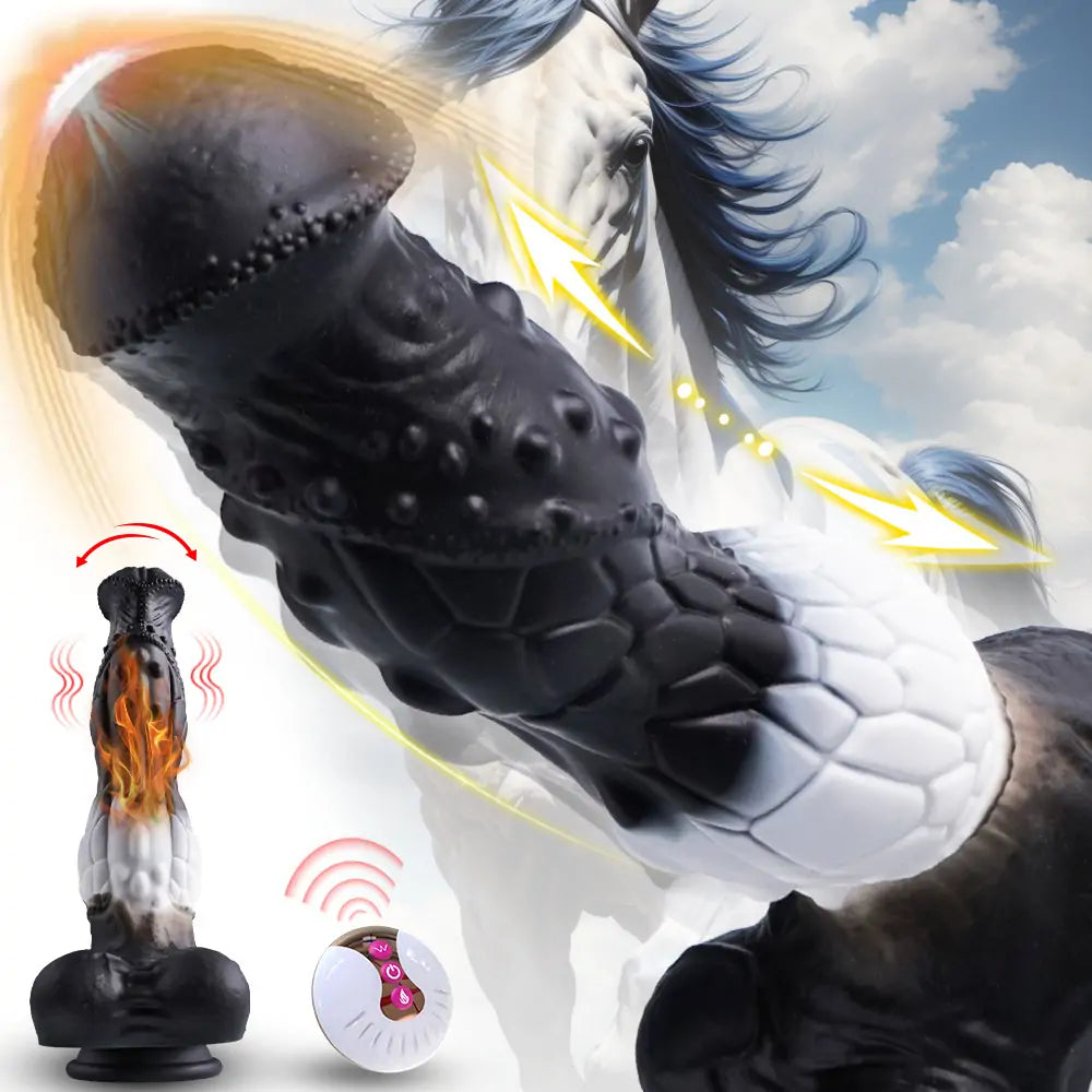Fantasy Horse Thrusting Dildo 9.3 Inches