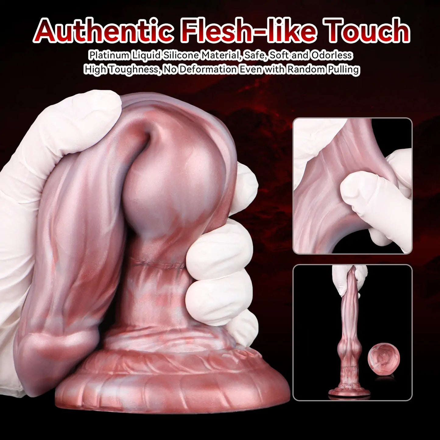 Fantasy Inflatable Knot Dog Anal Dildo 9 Inches