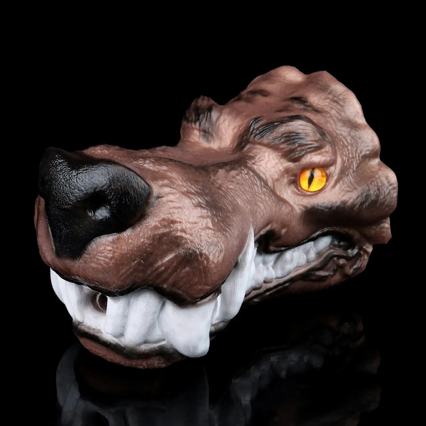 Fantasy Jackal Wolf Head Stroker