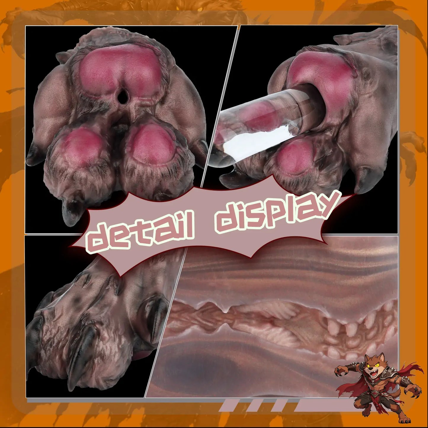 Fantasy Jackal Wolf Paw Beast Masturbator