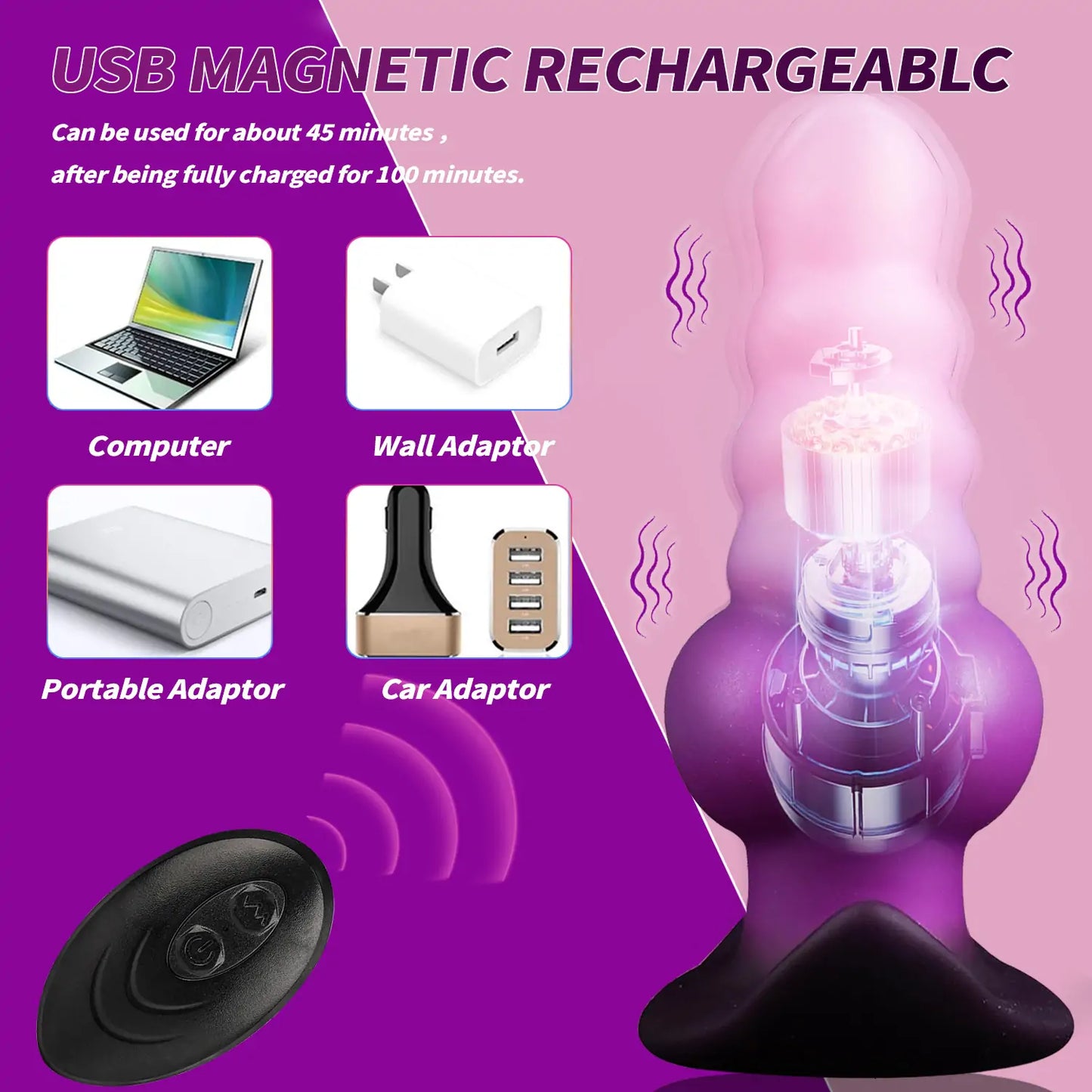 Fantasy Knot Vibrating Butt Plug