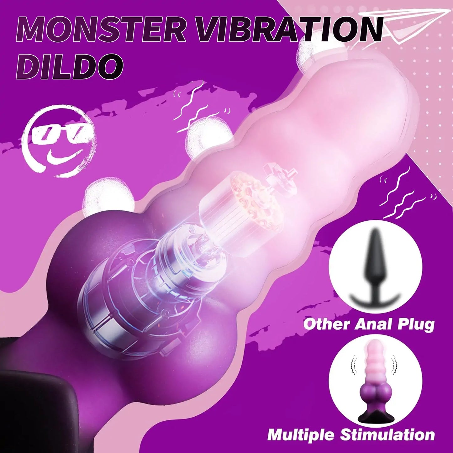 Fantasy Knot Vibrating Butt Plug
