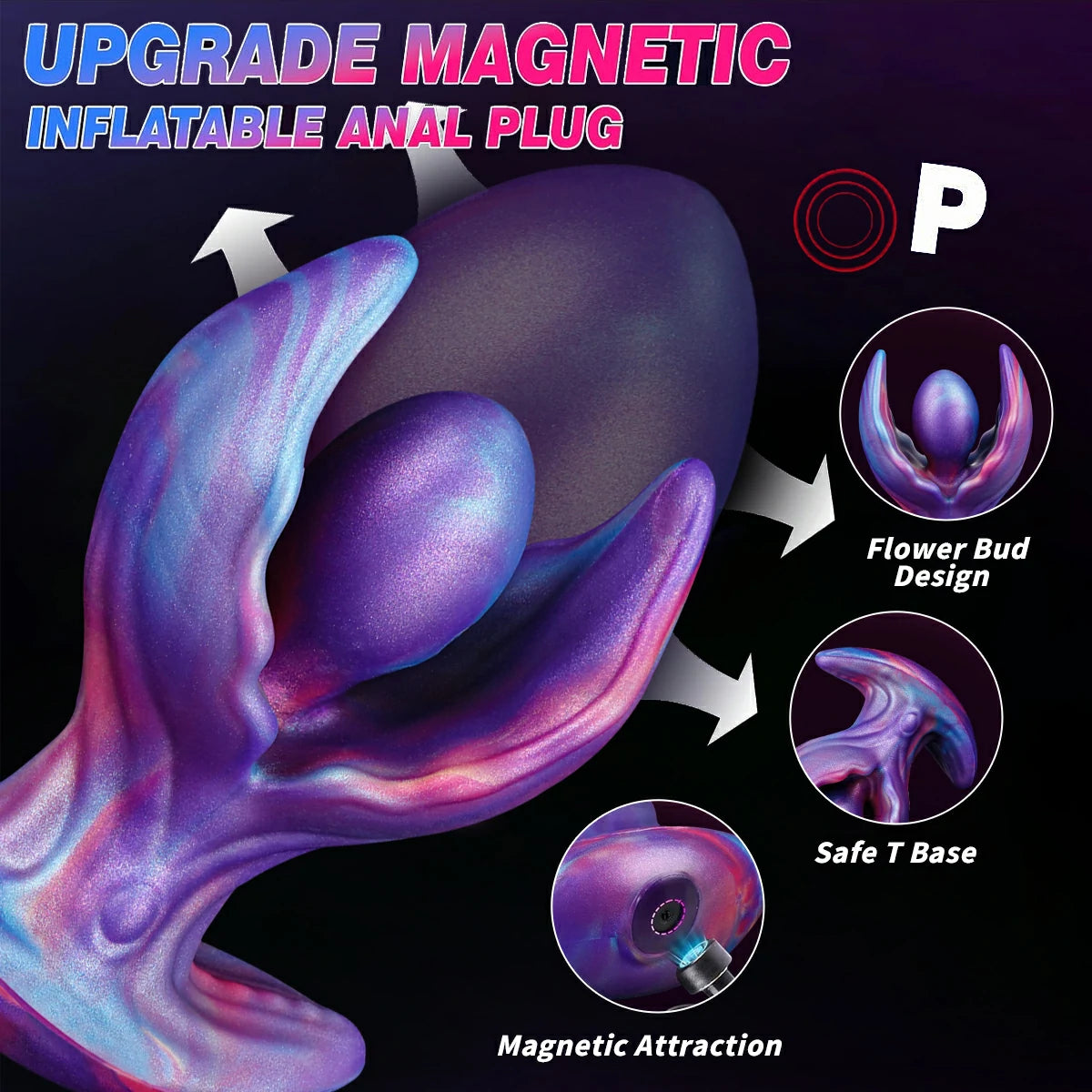 Fantasy Magnetic Inflatable Butt Plug