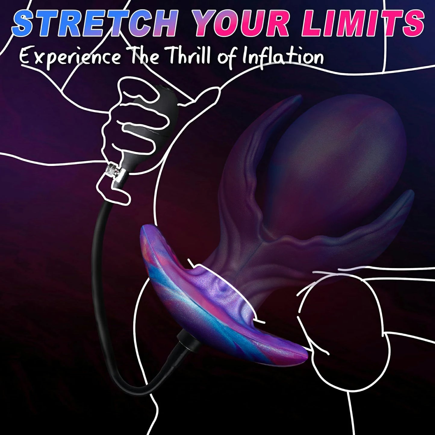 Fantasy Magnetic Inflatable Butt Plug