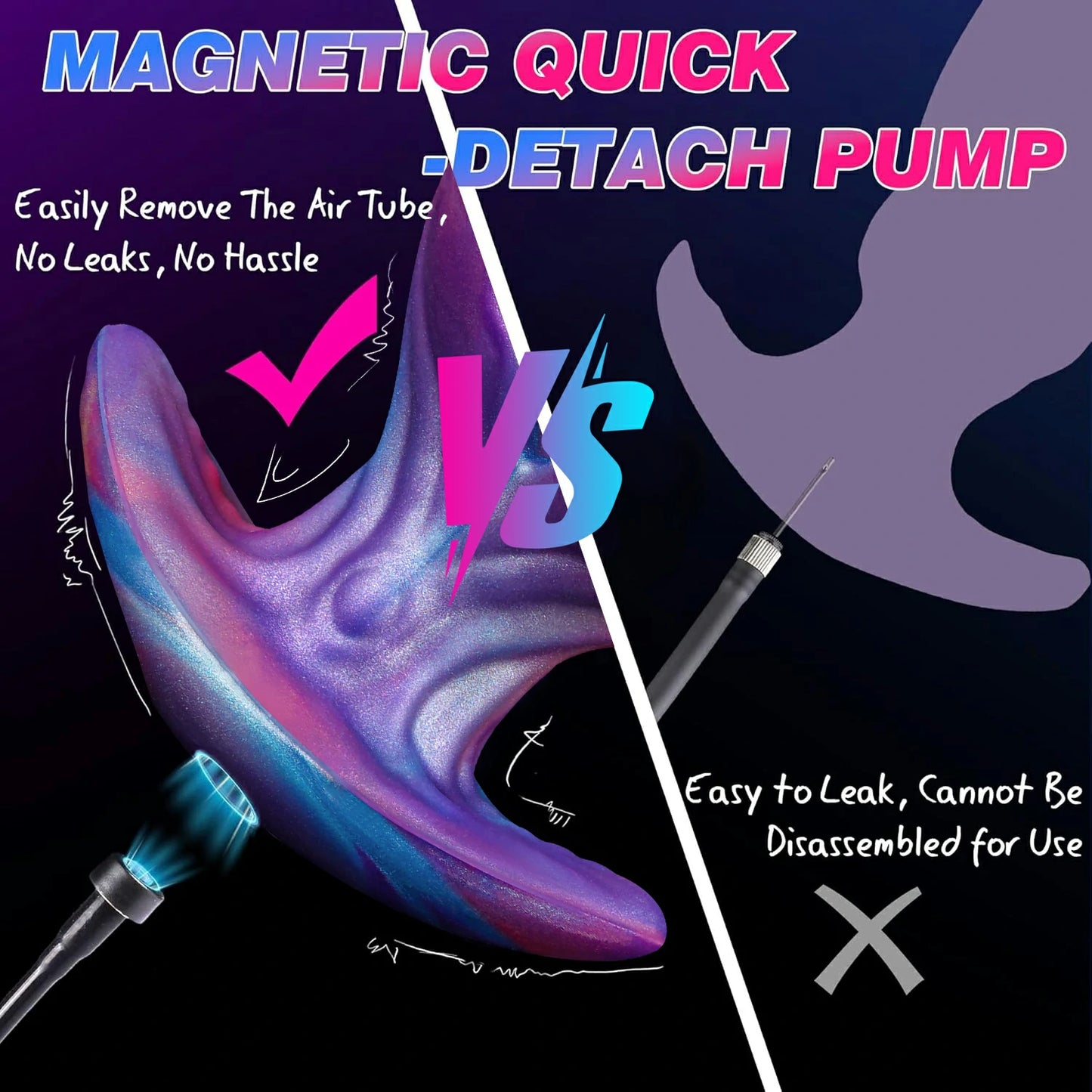 Fantasy Magnetic Inflatable Butt Plug