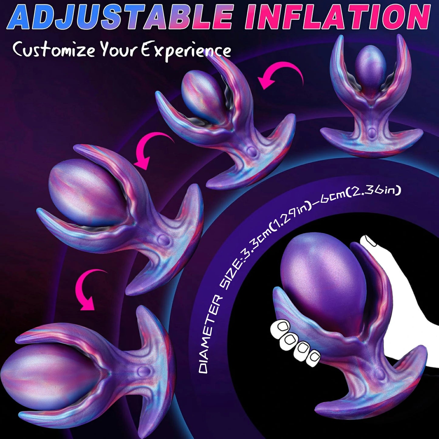 Fantasy Magnetic Inflatable Butt Plug