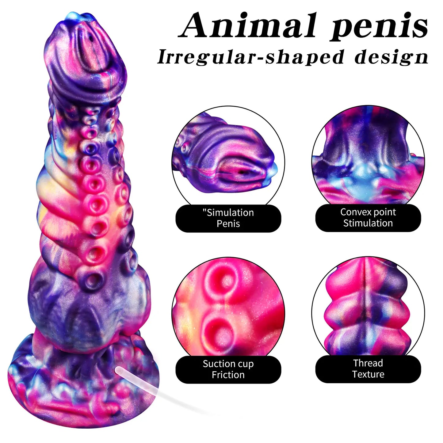 Fantasy Octopus Squirting Dildo 3 Size
