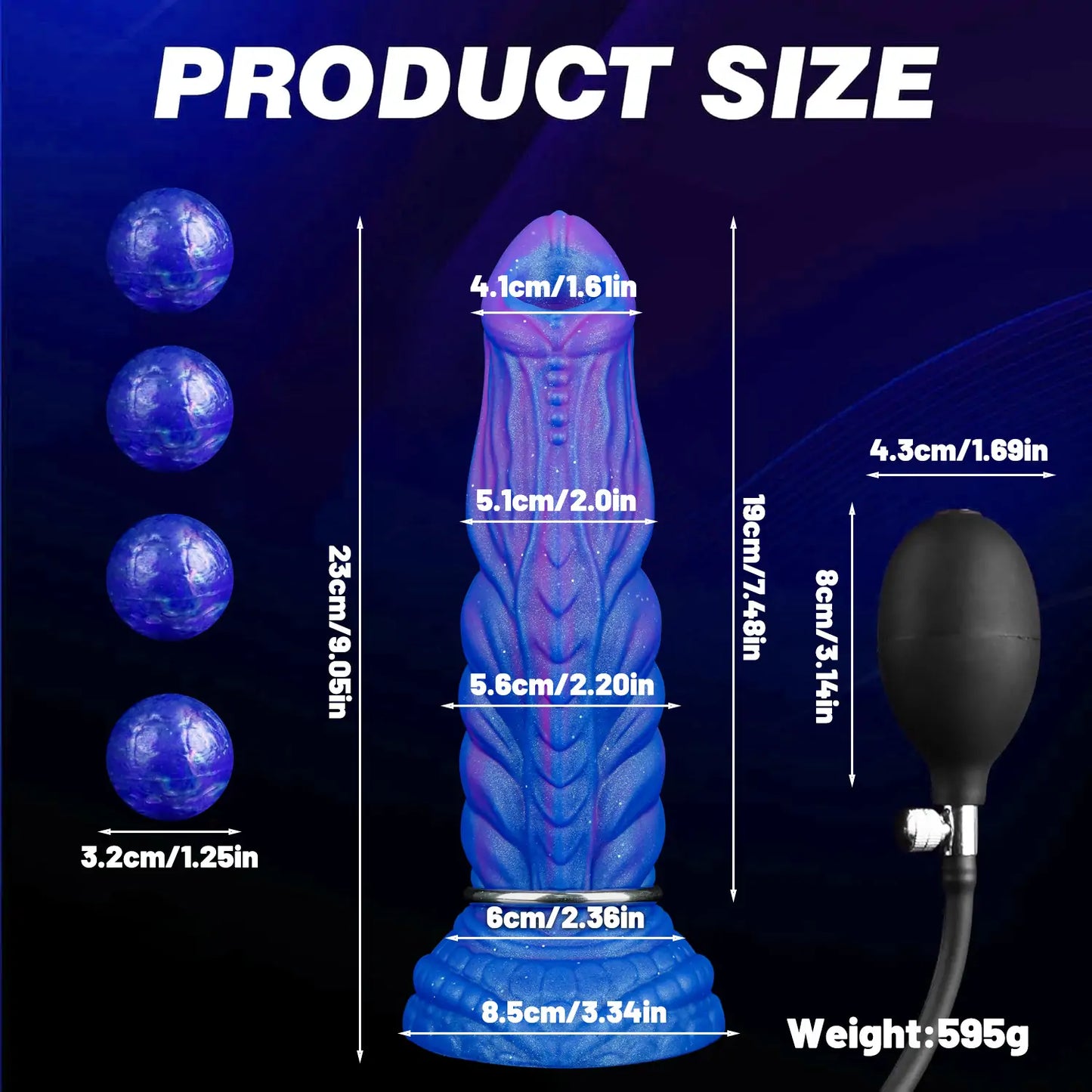 Fantasy Ovipositor Dildo 9 Inches