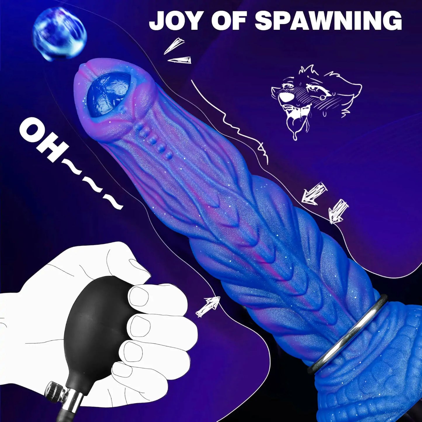 Fantasy Ovipositor Dildo 9 Inches