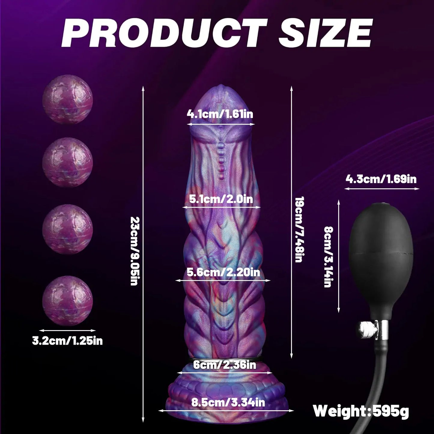 Fantasy Ovipositor Dildo 9 Inches