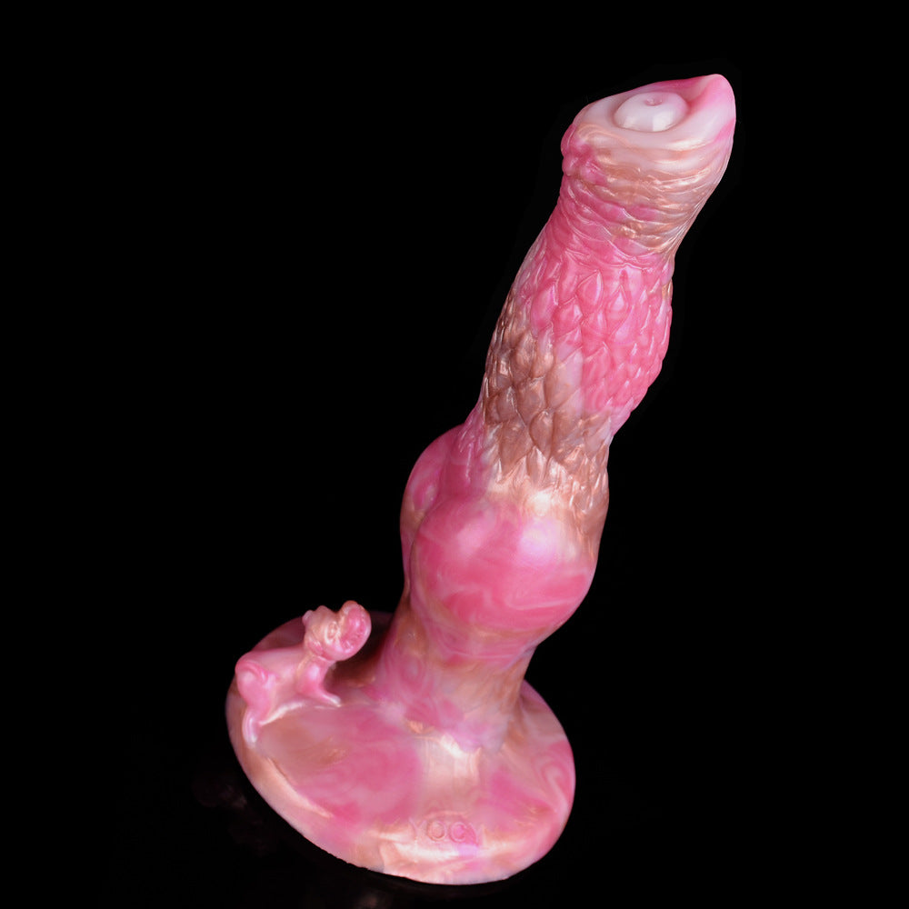 Fantasy Silicone Dog Dildo with Suction 8 Inch
