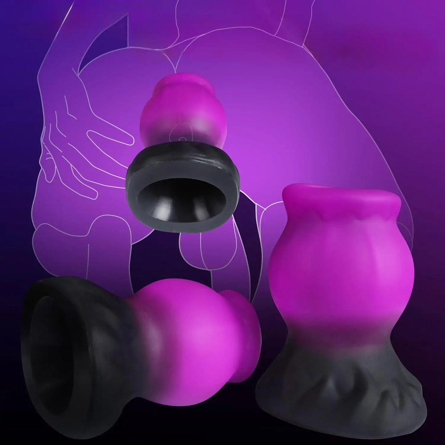 Fantasy Silicone Hollow Butt Plug