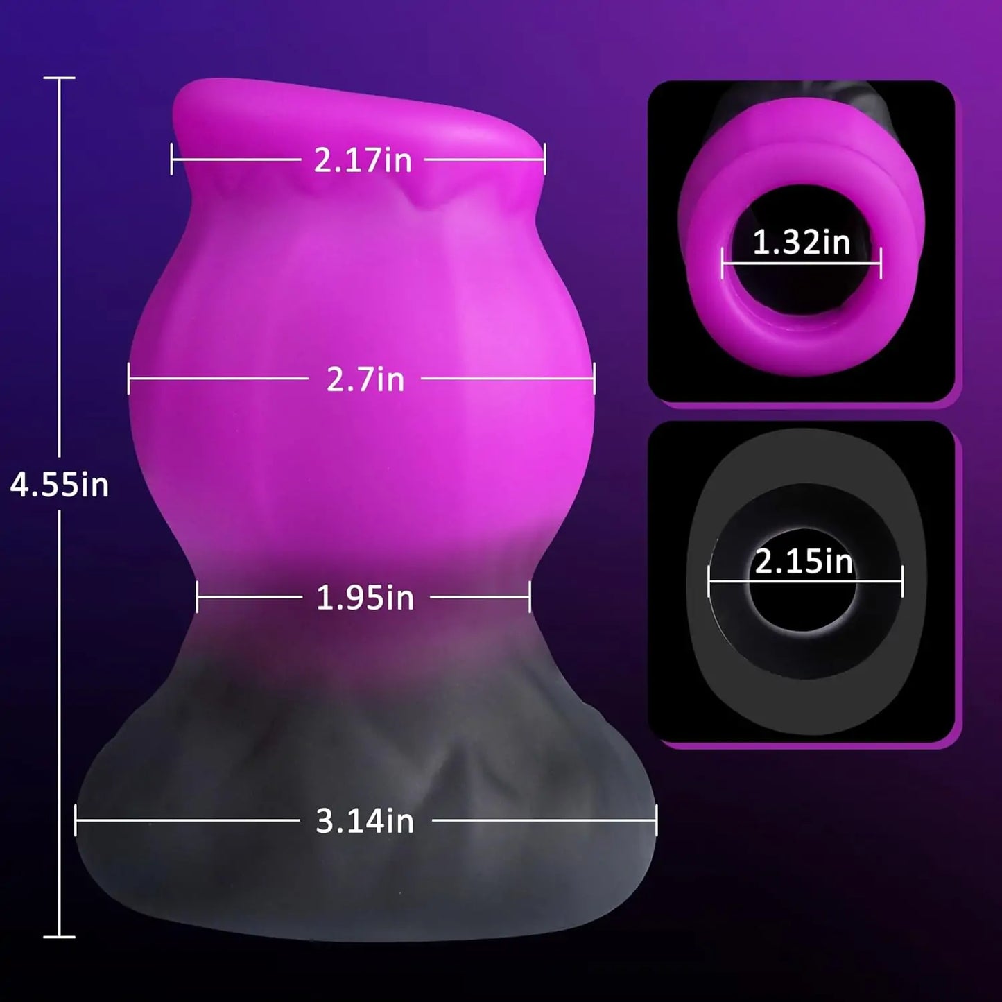 Fantasy Silicone Hollow Butt Plug