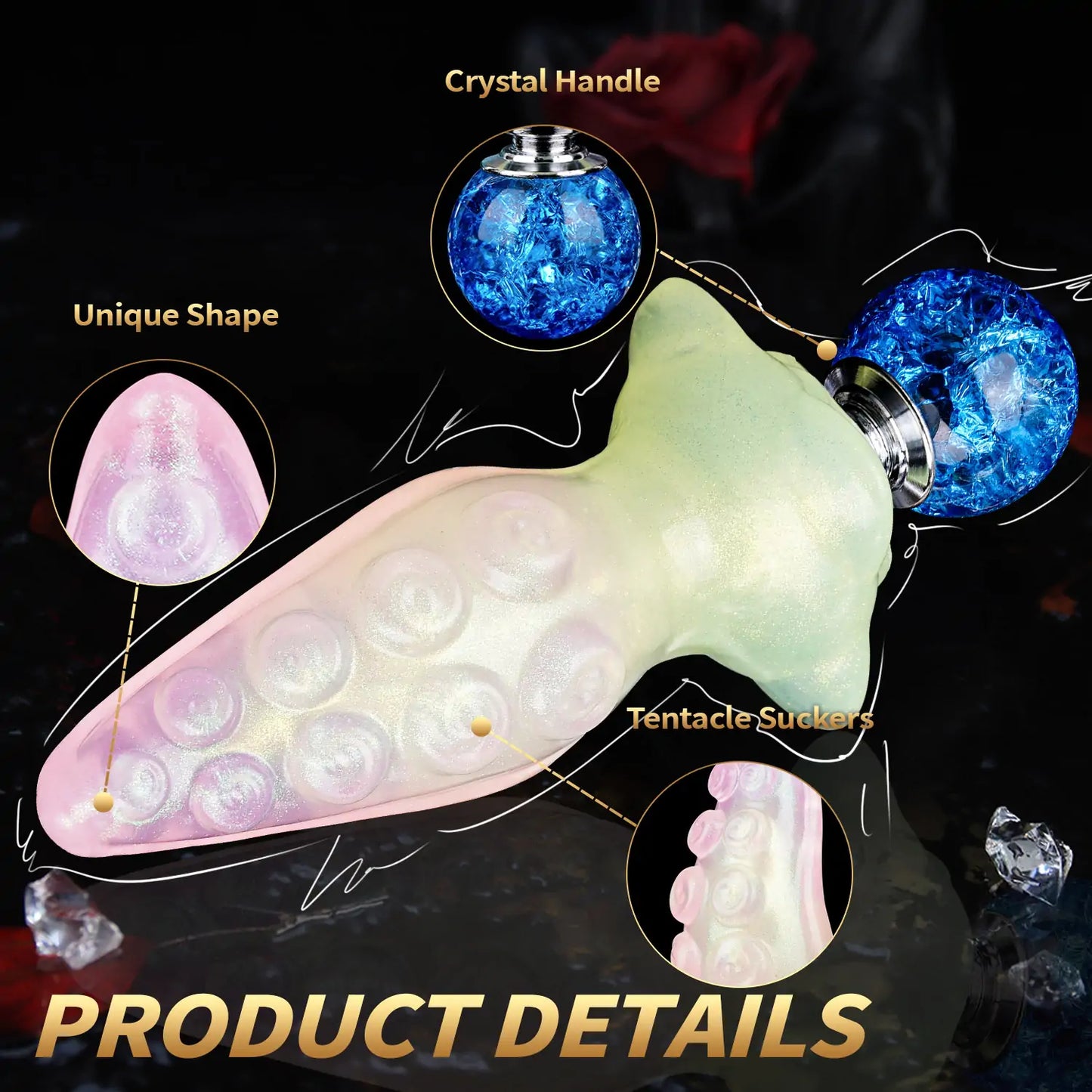 Fantasy Tentacle Crystal Butt Plug