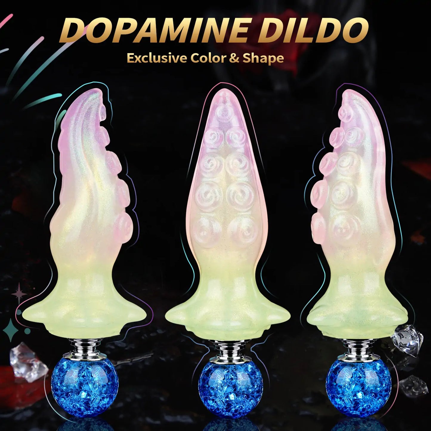 Fantasy Tentacle Crystal Butt Plug