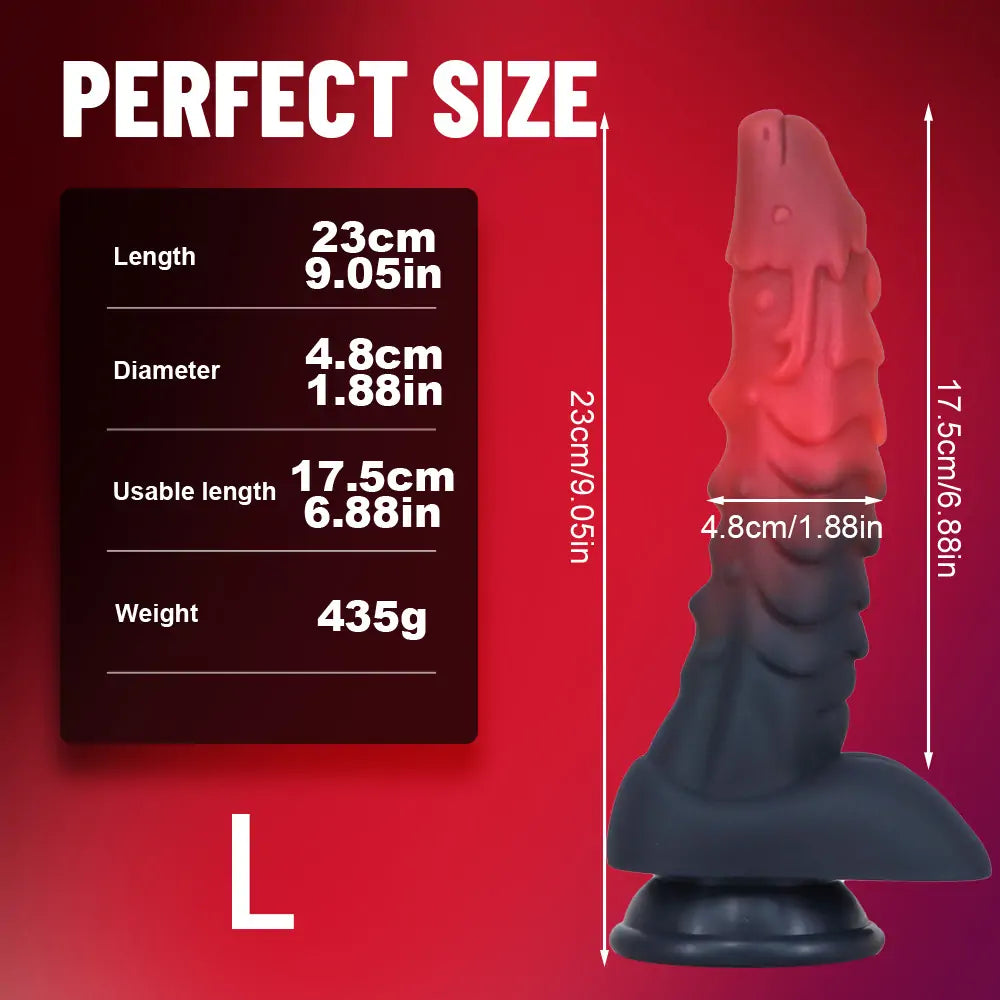 Fantasy Textured Dildo with Suction Cup