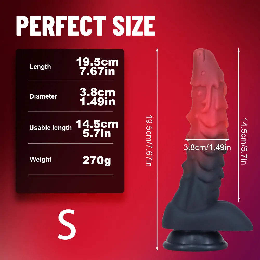 Fantasy Textured Dildo with Suction Cup