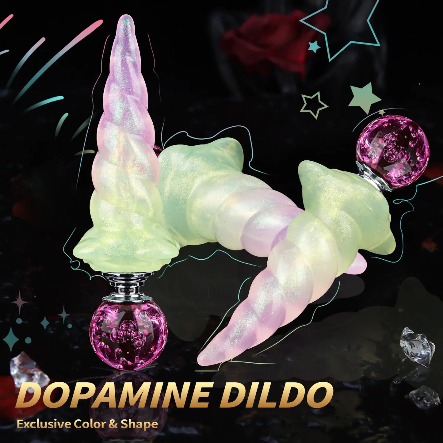 Fantasy Unicorn Spiral Butt Plug