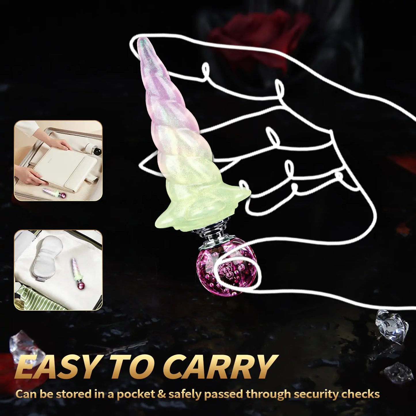 Fantasy Unicorn Spiral Butt Plug