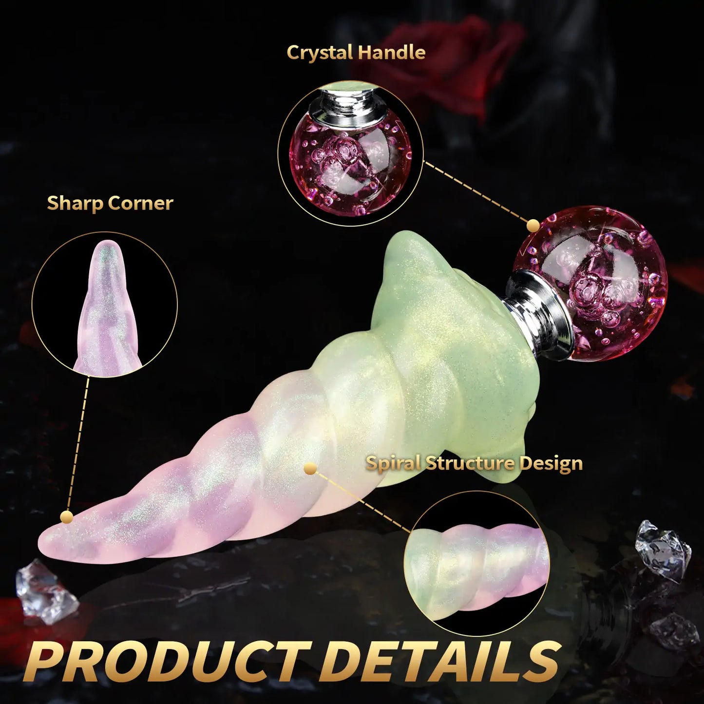 Fantasy Unicorn Spiral Butt Plug
