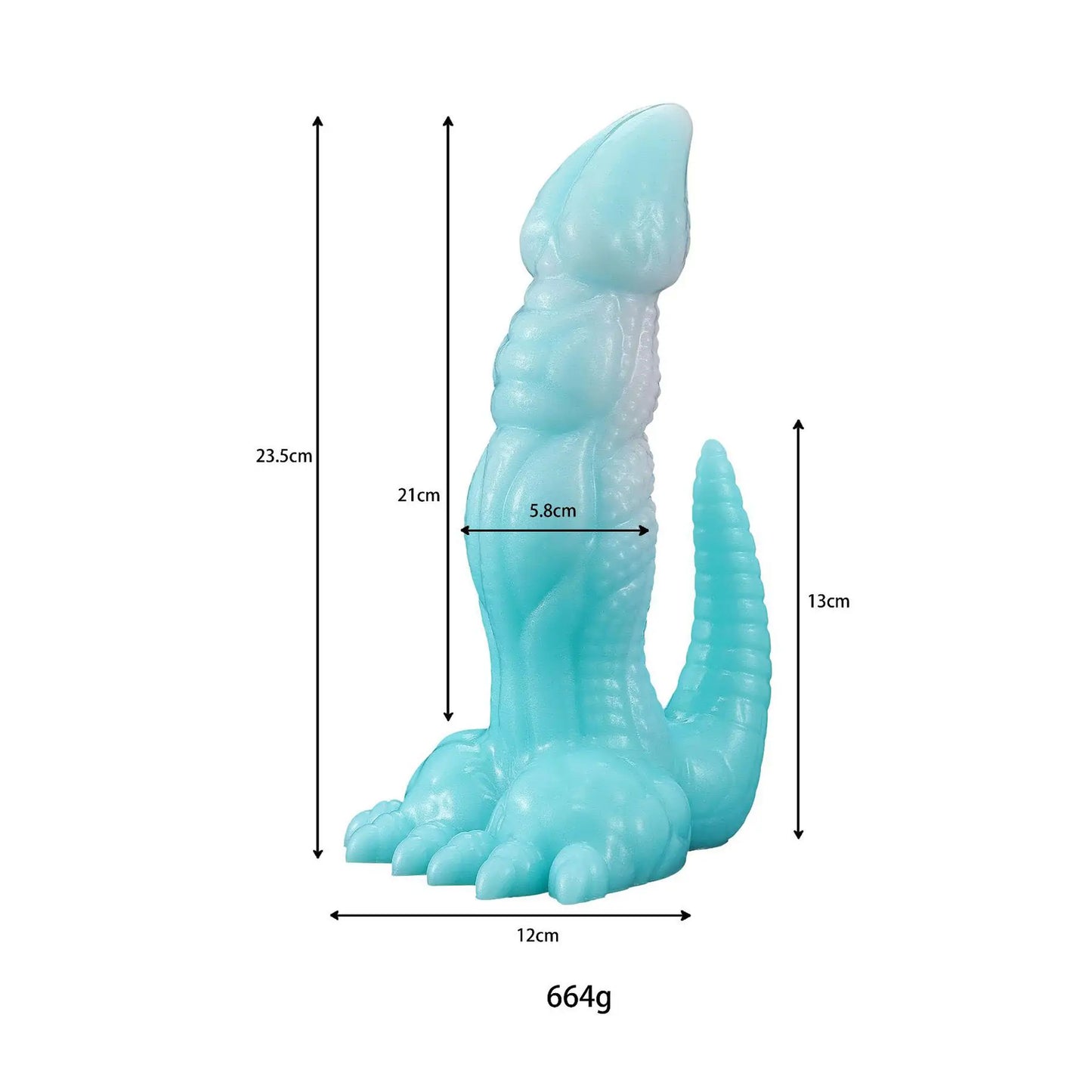 Fantasy Silicone Dinosaur Dildo 8 Inches